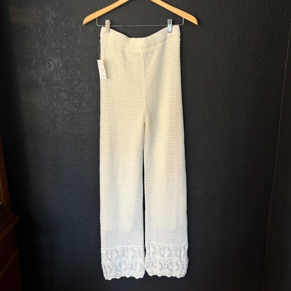 NWT - Pink Rose Crochet Knit Two Piece Set - White (Size M) - Picture 9 of 9